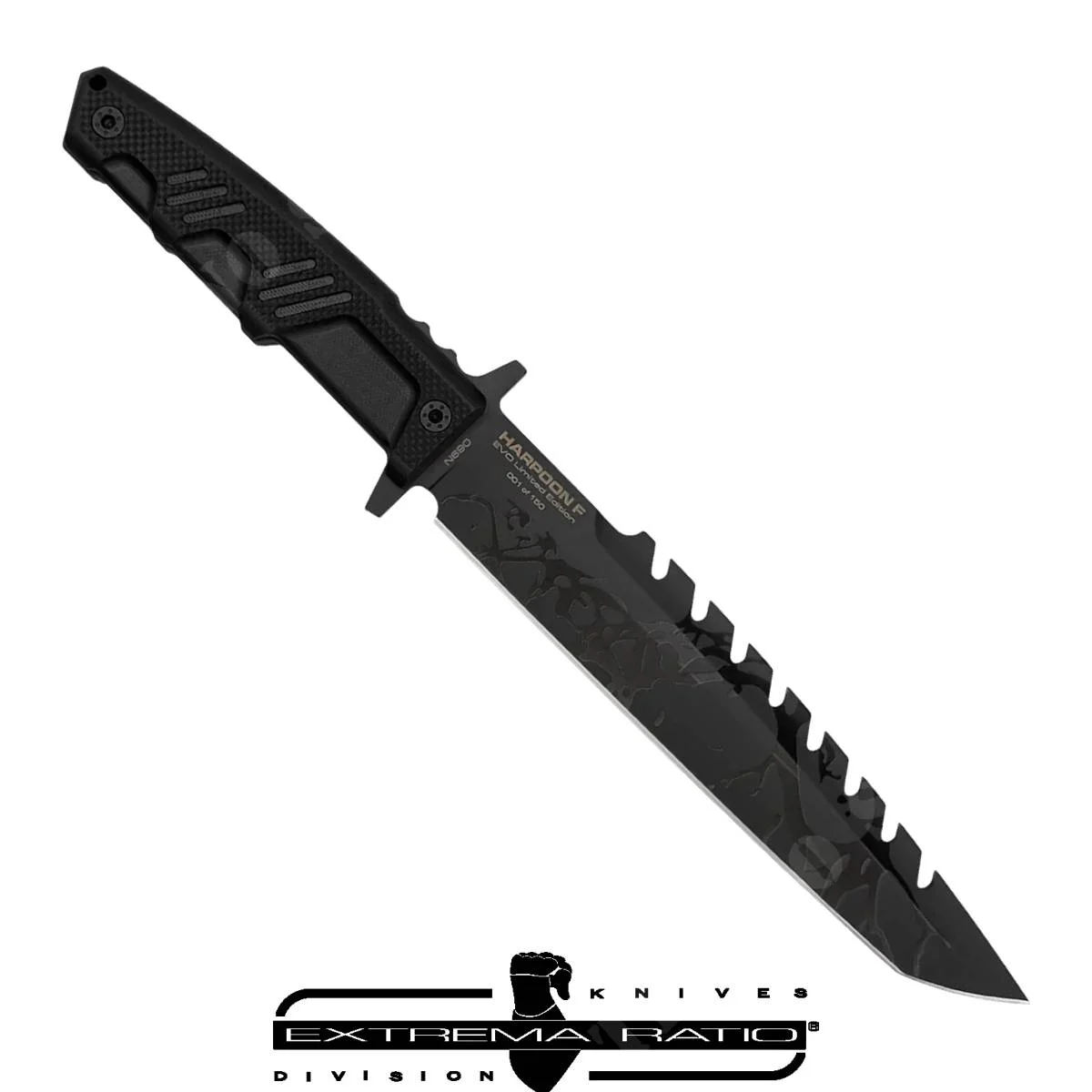CUCHILLO HARPOON F EVO DE EDICIÓN LIMITADA DE RELACIÓN EXTREMA (0014/BLK/G10)