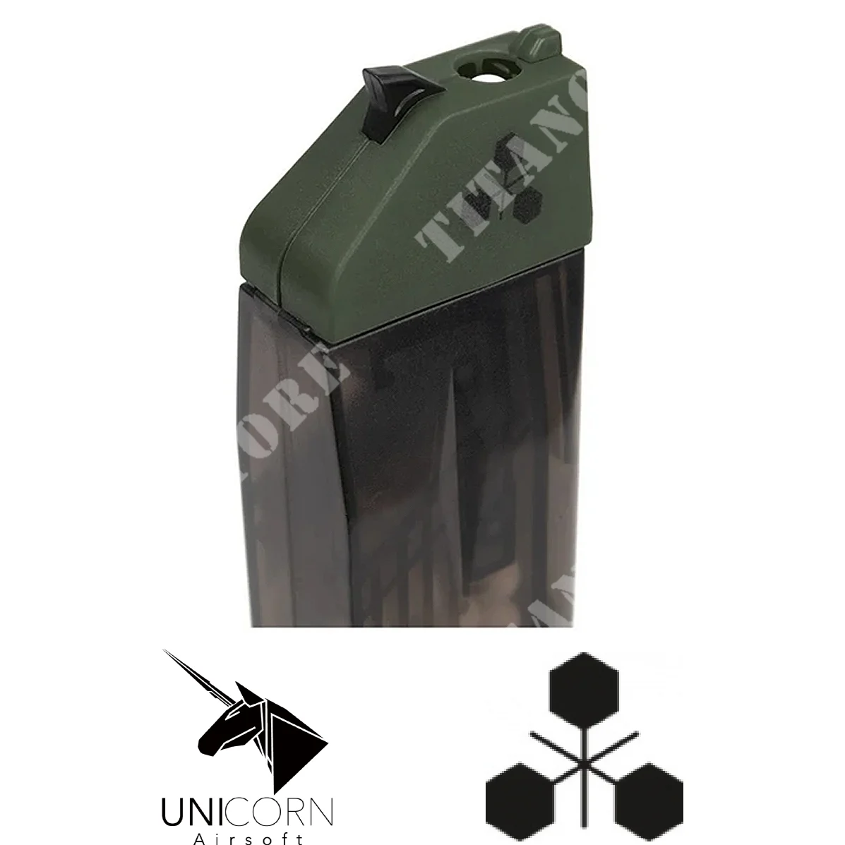 ADAPTADOR DE CARGADOR DE BB TRIDOS UNICORN GREEN (UNICORN-OD)