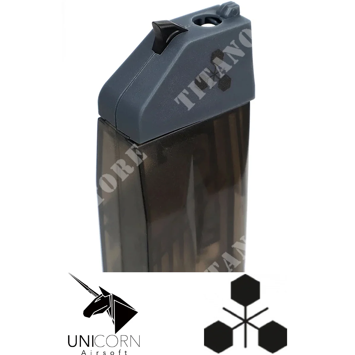 ADAPTADOR DE CARGADOR DE BB TRIDOS UNICORNIO GRIS (UNICORN-GY)