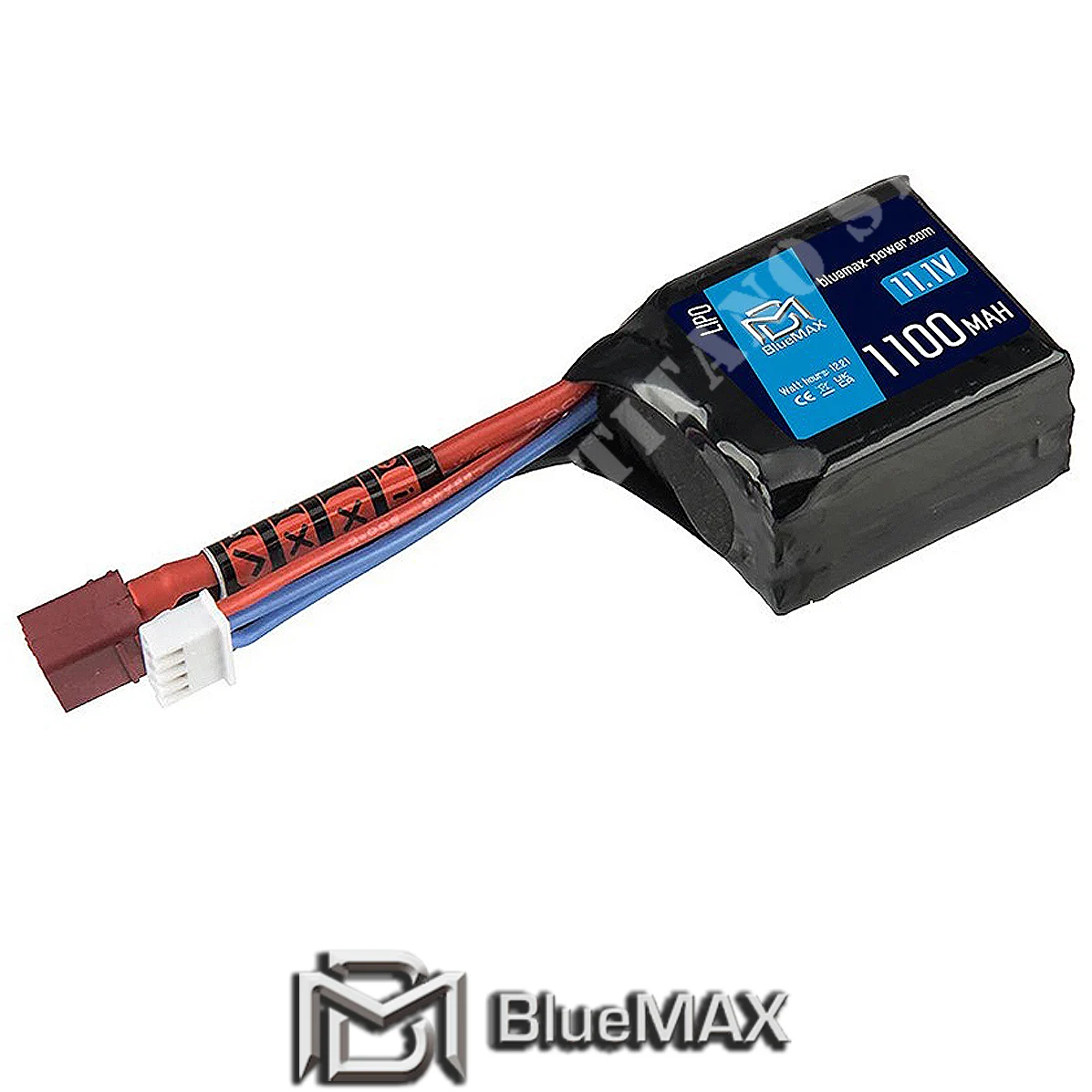 BATERÍA DE LIPO 11.1x1100MAH 15C CUBO DEANS BLUEMAX (BM-11.1X1100CU)