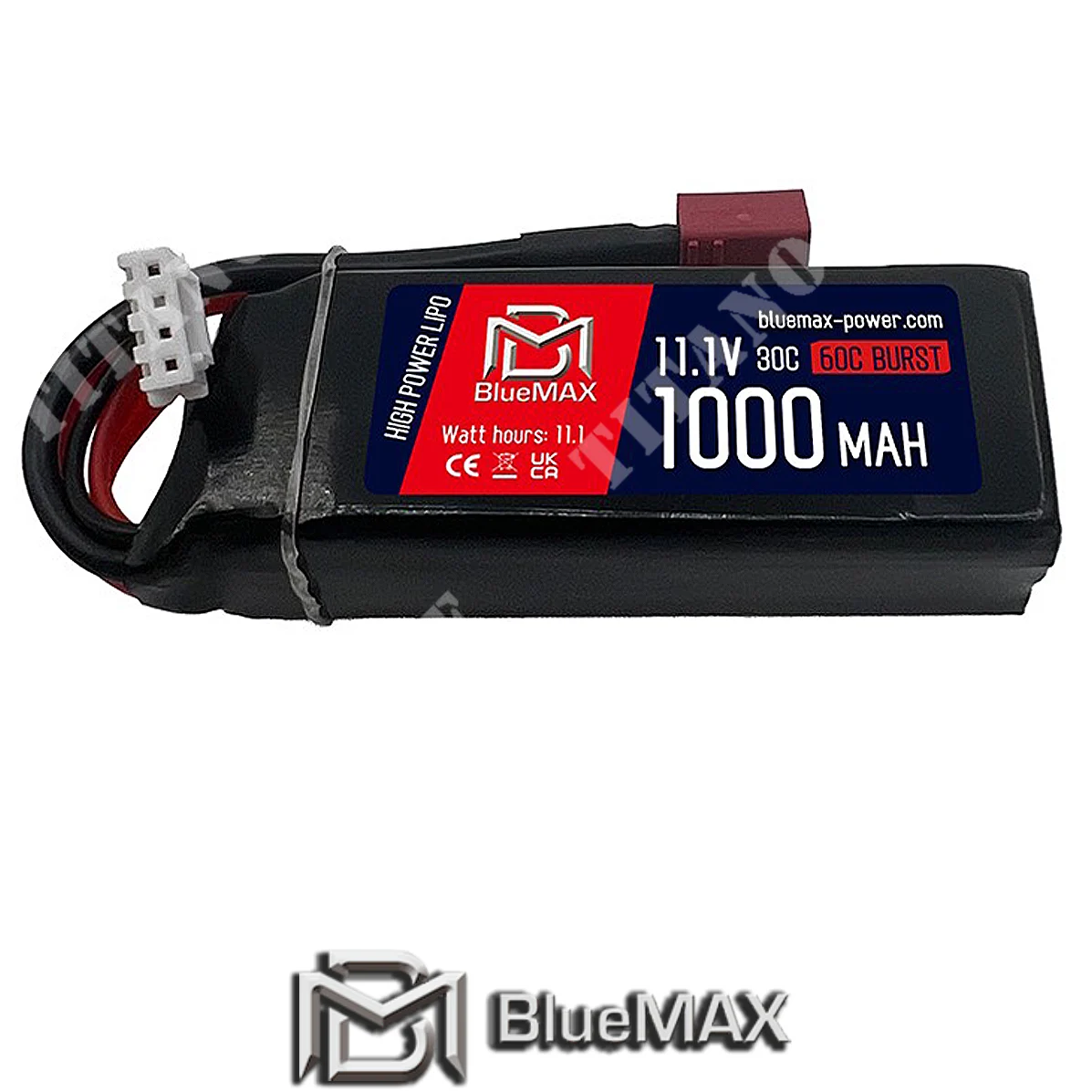 BATERÍA DE LIPO 11.1x1000MAH 30C MINI PEQ DEANS BLUEMAX (BM-11.1X1000MBD)