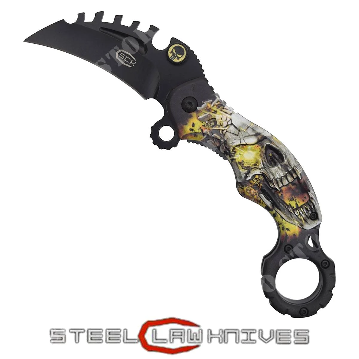 CUCHILLO KARAMBIT CON APERTURA ASISTIDA (CW-024-03)