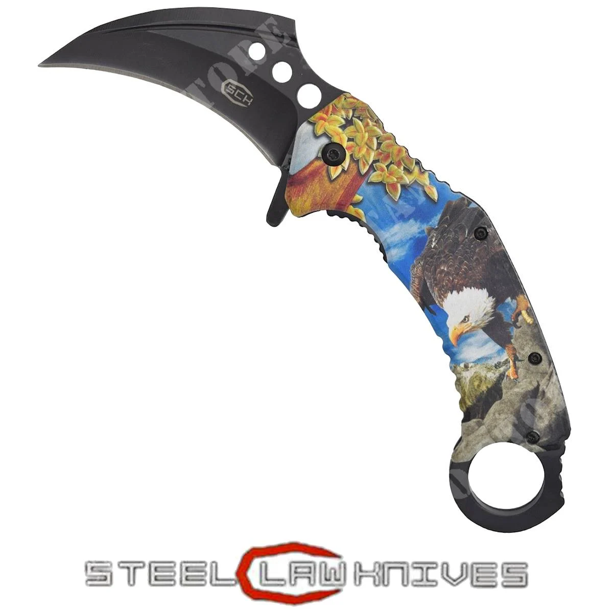 CUCHILLO KARAMBIT CON APERTURA ASISTIDA (CW-024-2)