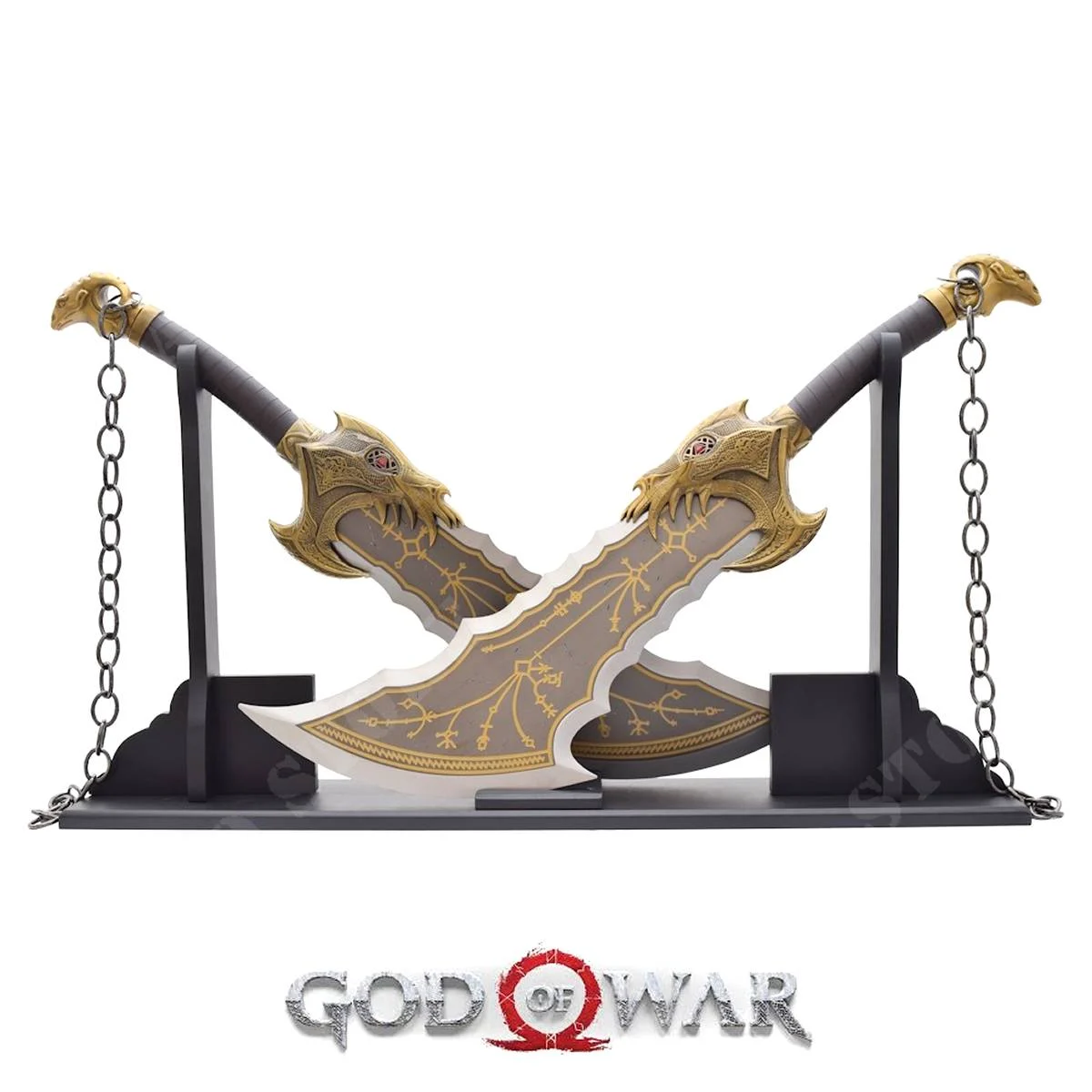 LAS ESPADAS DEL CAOS DE KRATOS SE COMBINAN CON EL STAND DE GOD OF WAR (ZS1265)