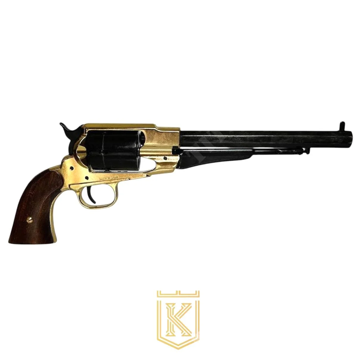Réplica de pistola Remington 1858 Kolser negra y dorada (K8754-WL)