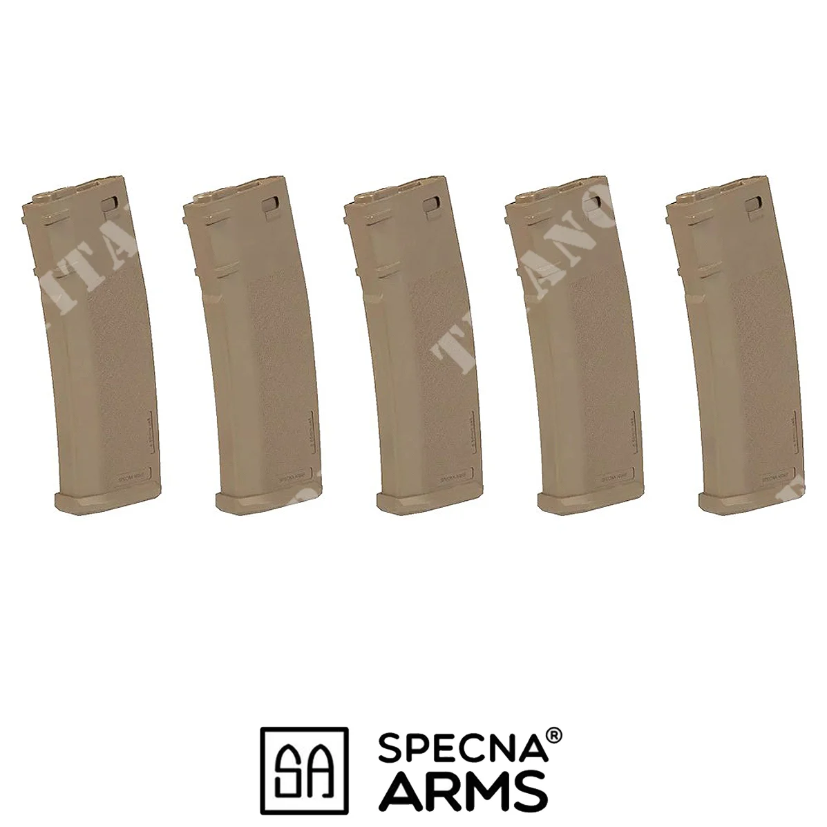 SET DE 5 CARGADORES S-MAG HI-CAP DE 380 BB TAN M4 SPECNA ARMS (SPE-05-025726)