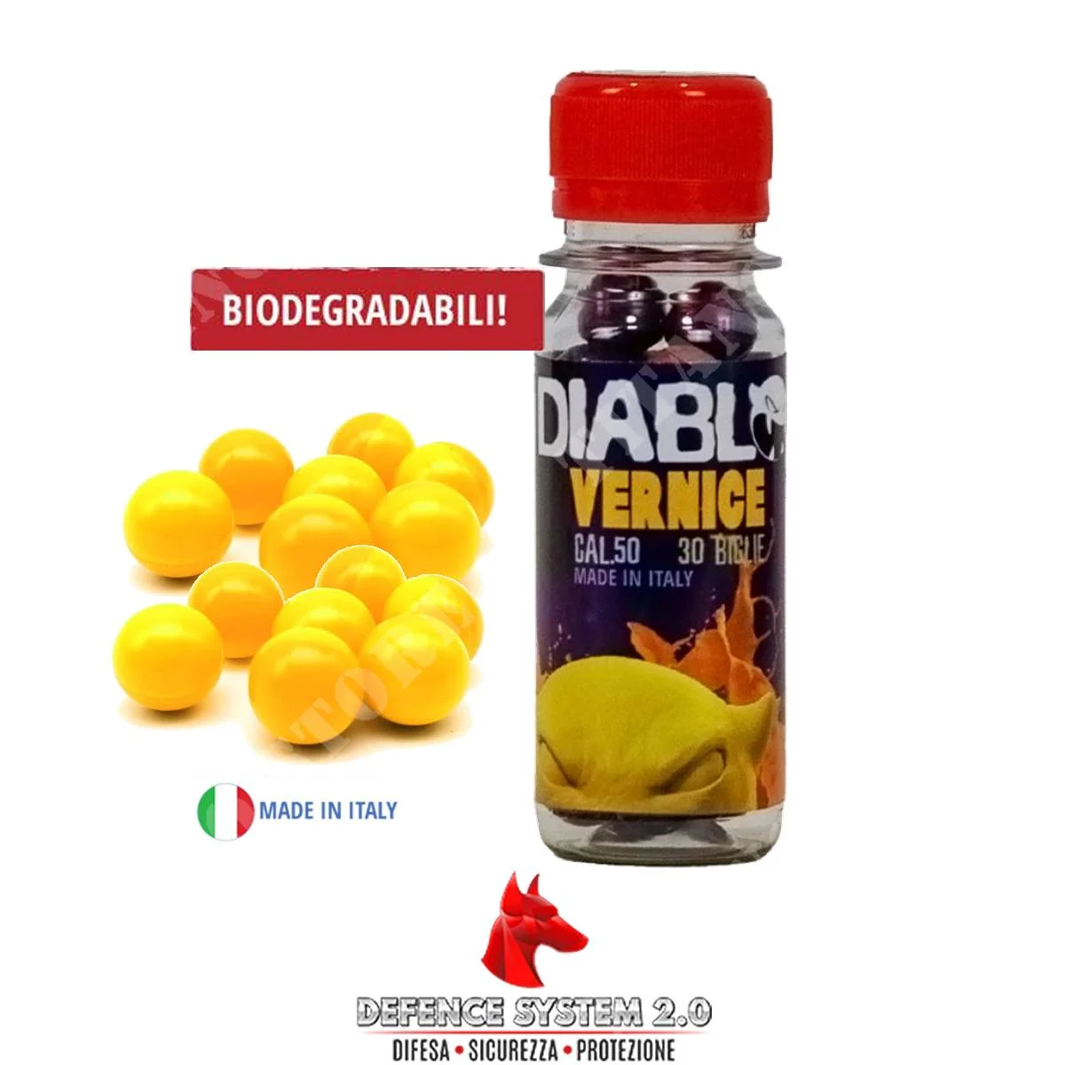30 BOLAS DIABLO PINTADAS CAL.50 (DF-989697)