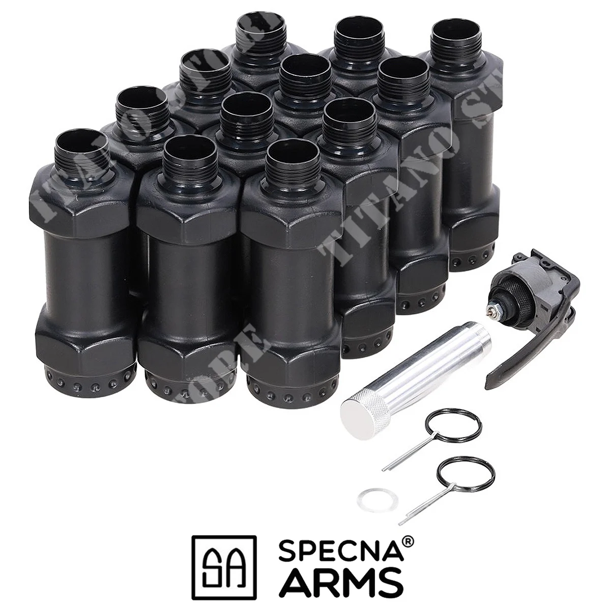 SET DE GRANADAS DE VAPOR DE CO2 + 12 CARTUCHOS SPECNA ARMS (SPE-14-048365)