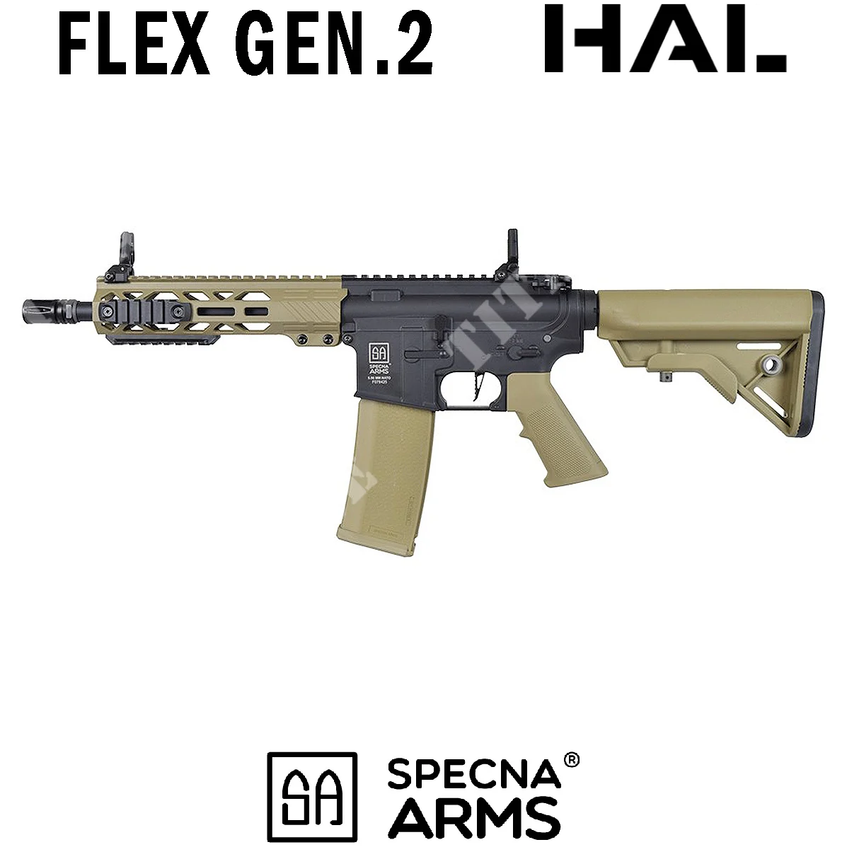 RIFLE M4 SA-F08 FLEX BLDC HAL ETU GEN2 TAN SPECNA ARMS (SPE-01-048001)