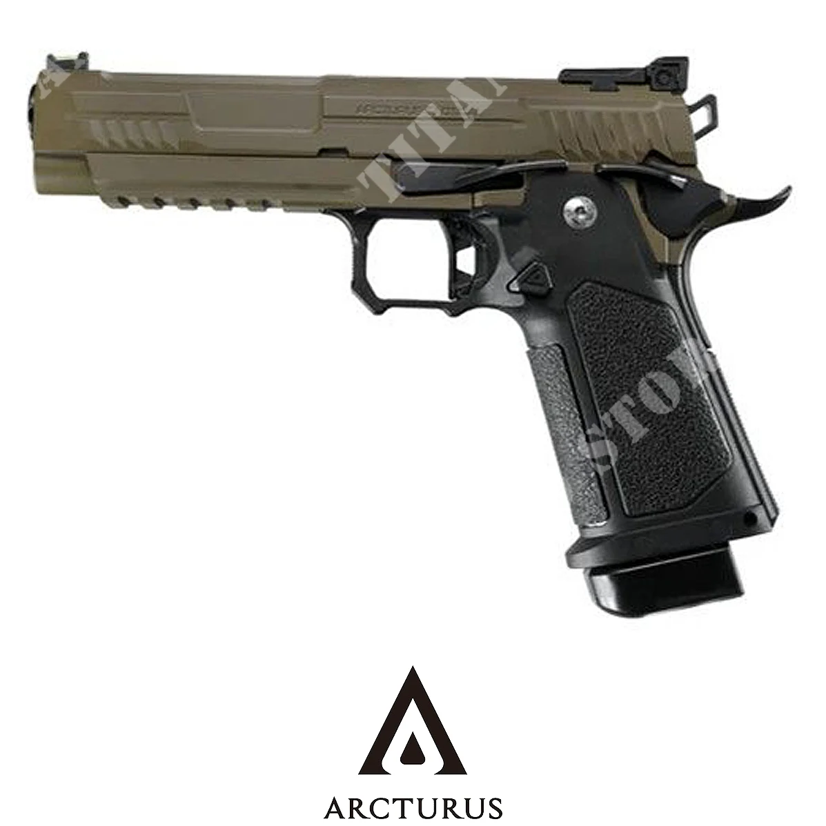 PISTOLA DE GAS DE ALTA CAPACIDAD VANGUARD 5'' TAN ARCTURUS (ACR-02-048148)