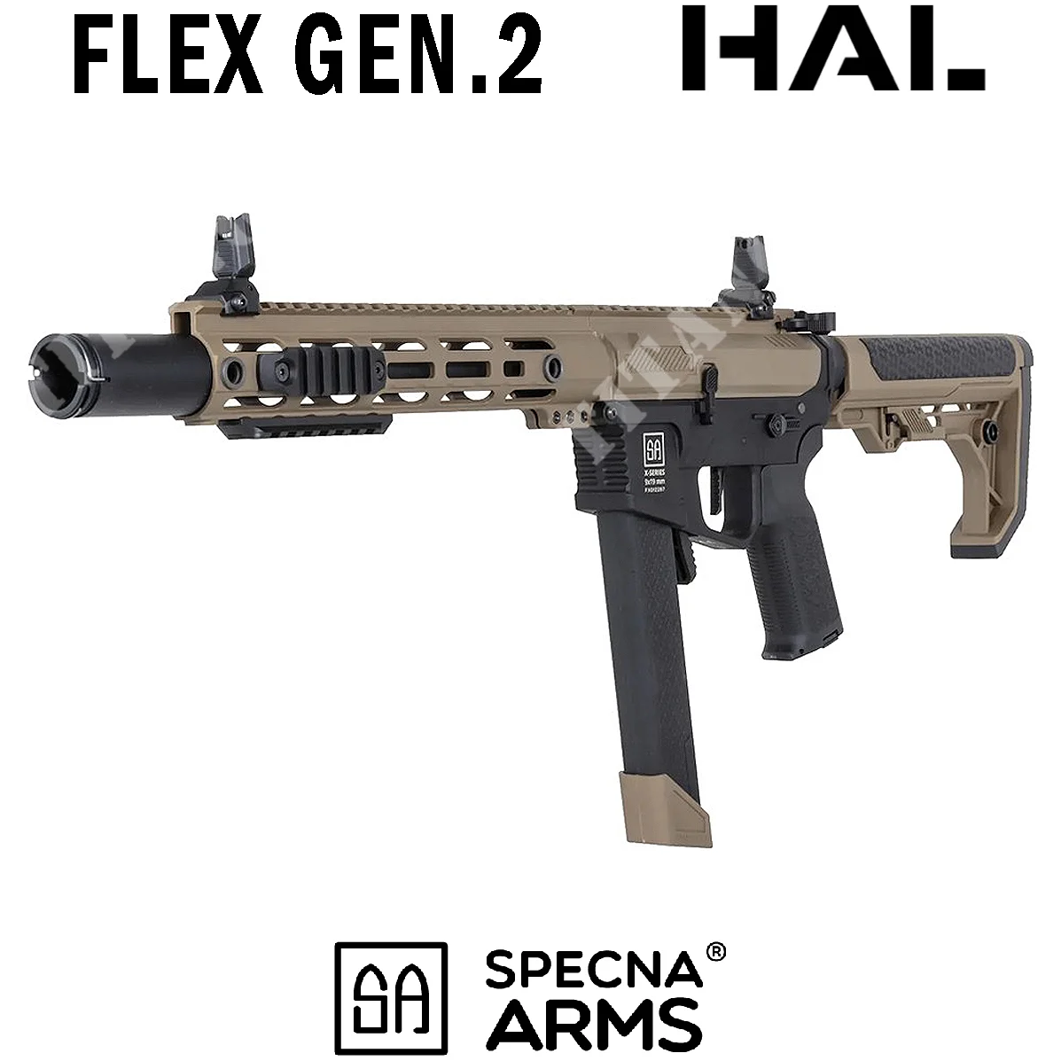 SA-FX02 RIFLE FLEXIBLE BLDC HAL GEN2 COLOR TAN SPECNA ARMS (SPE-01-048011)