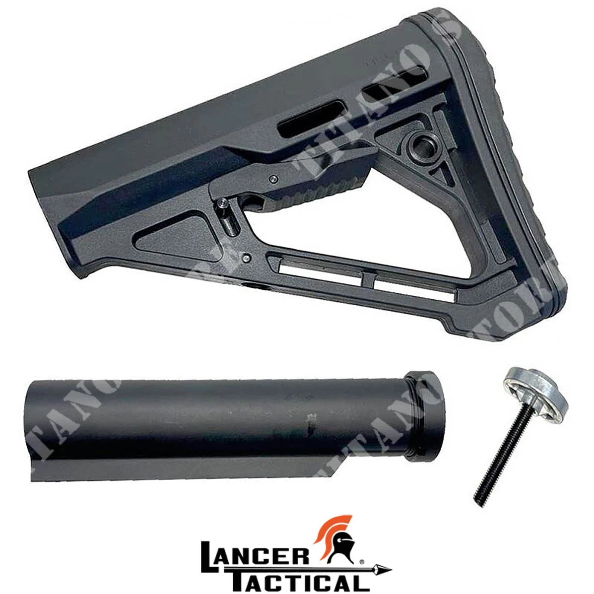 CULATA TÁCTICA LANCER M4 DELTA NEGRA (LT-68652-FULLSET)