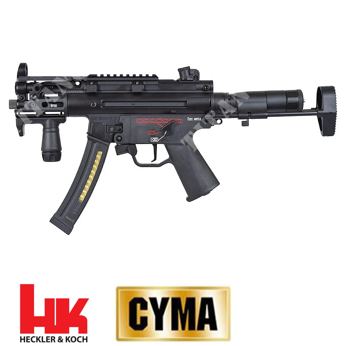 Fusil H&K MP5-K Platinum Black Cyma (CM041LHK)