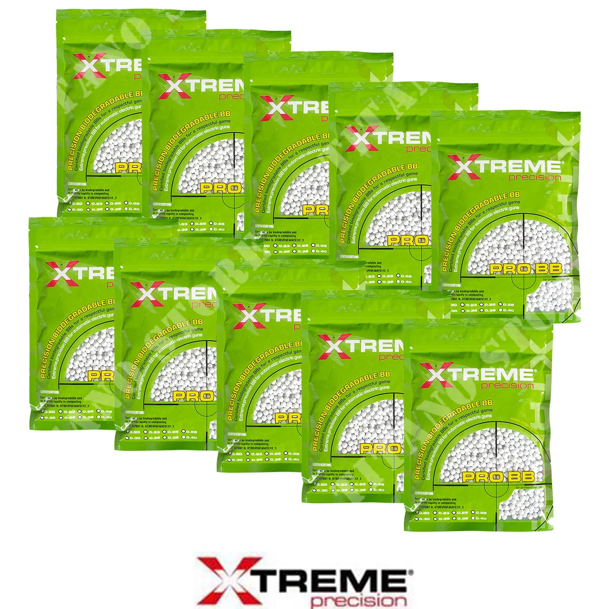 10 g de pellets BIO 0.36 blancos de extrema precisión (BIO-36W-C-10)