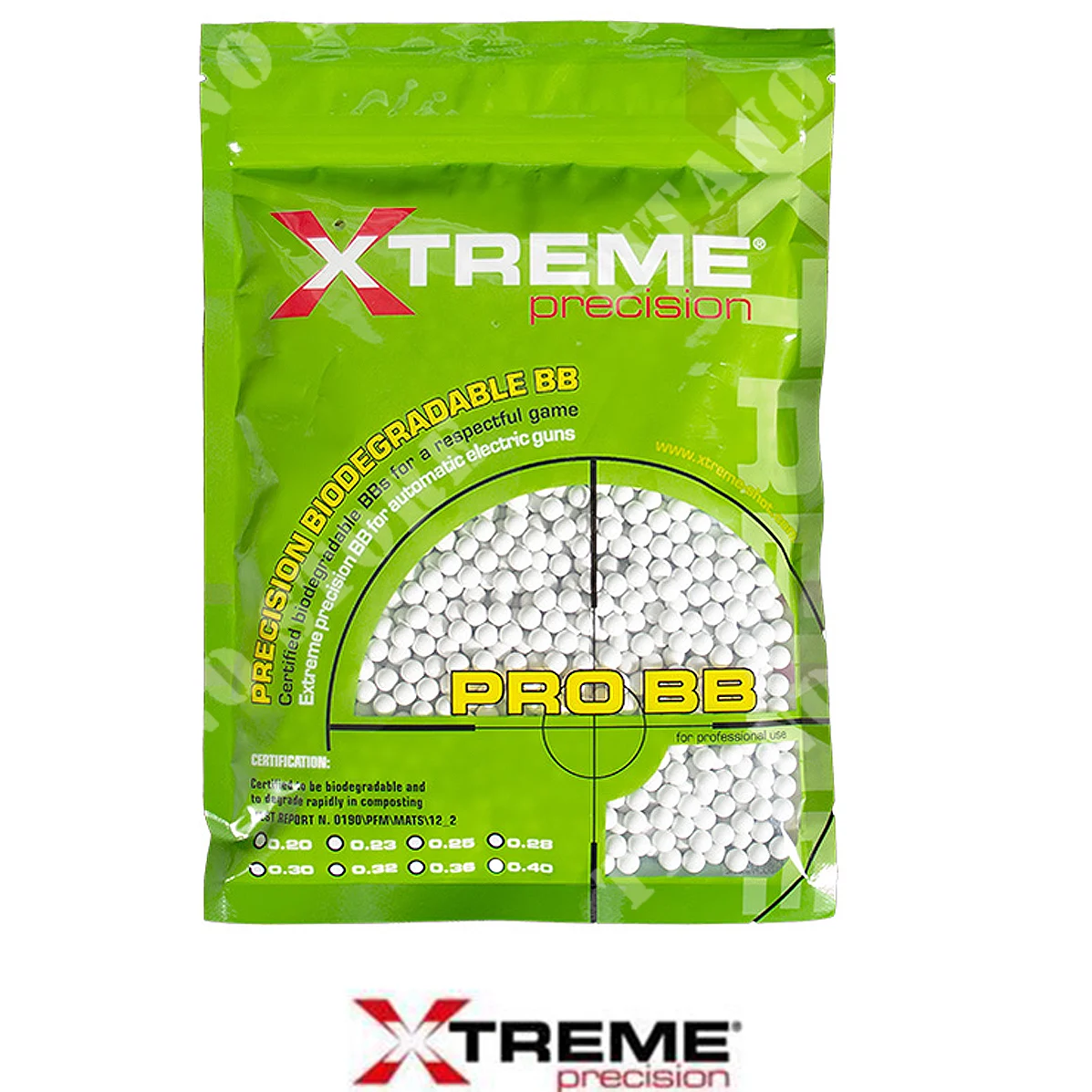 PELLETS BIO 0.36 BLANCOS DE PRECISIÓN EXTREMA (BIO-36W-C)