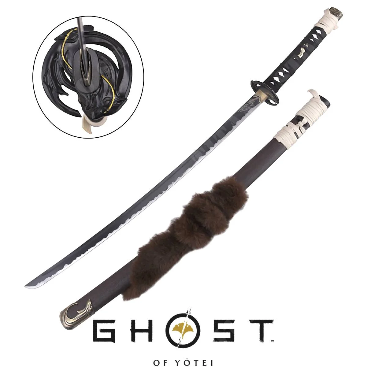 KATANA ORNAMENTAL HOJA DE LOBO DE ATSU FANTASMA DE YOTEI (ZS745)