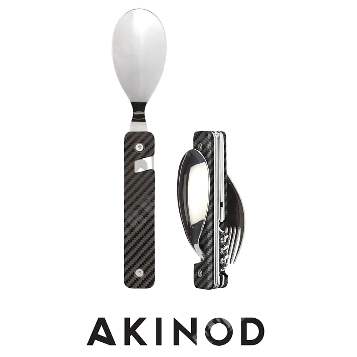 CUBIERTOS MULTIFUNCIONALES MAGNÉTICOS DE CARBONO AKINOD 13H25 (C398A2M055)