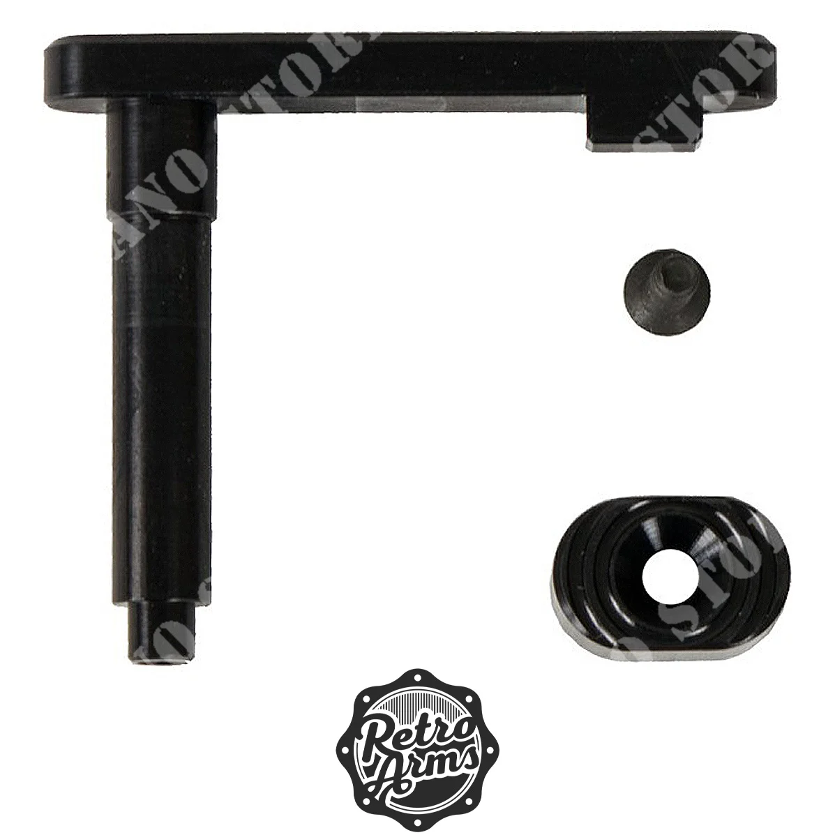 BOTÓN DE LIBERACIÓN DEL CARGADOR TIPO C M4 NEGRO RETRO ARMS (RA-9718)