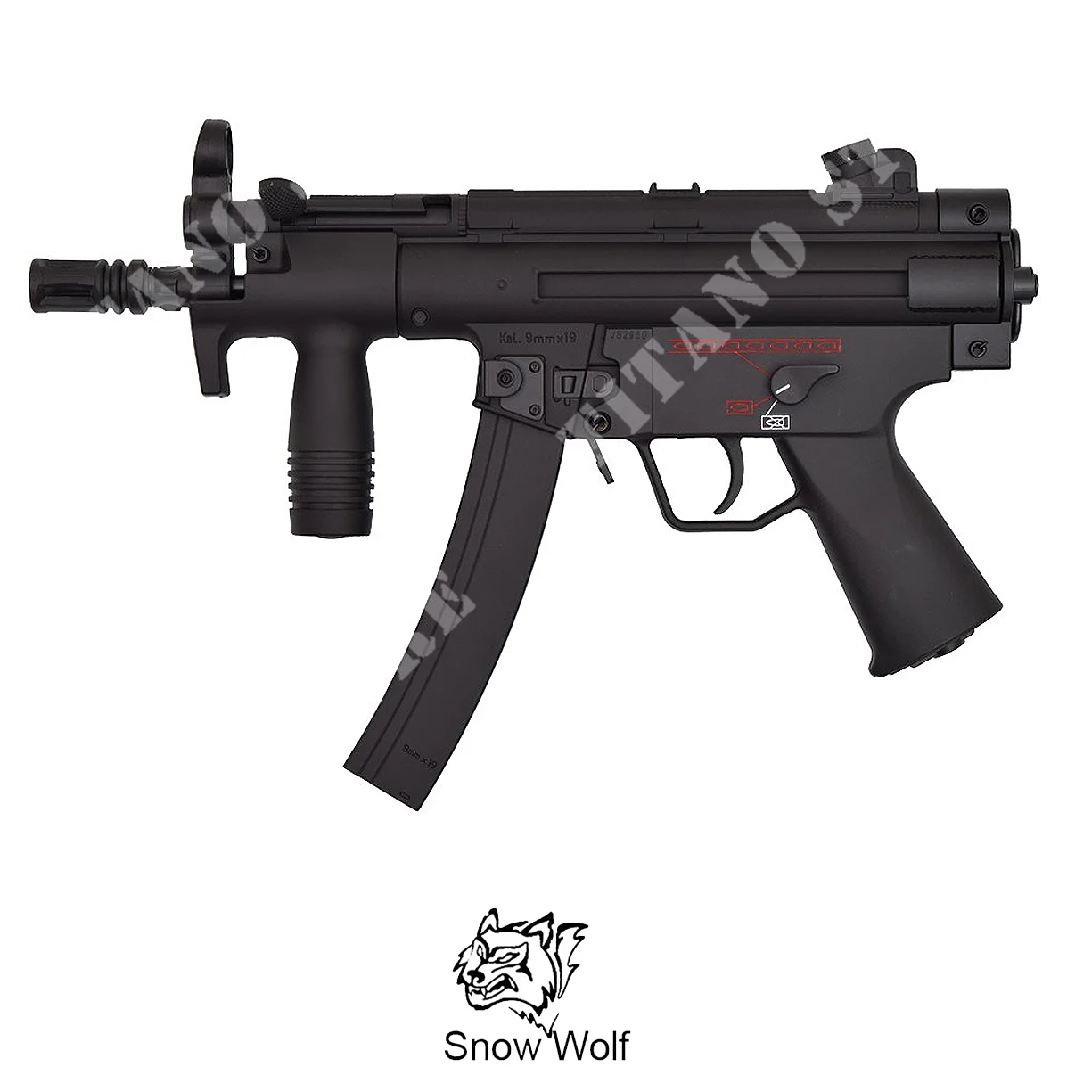 Fusil MP5K ABS SW-054 Black Snow Wolf (SW-054SP)