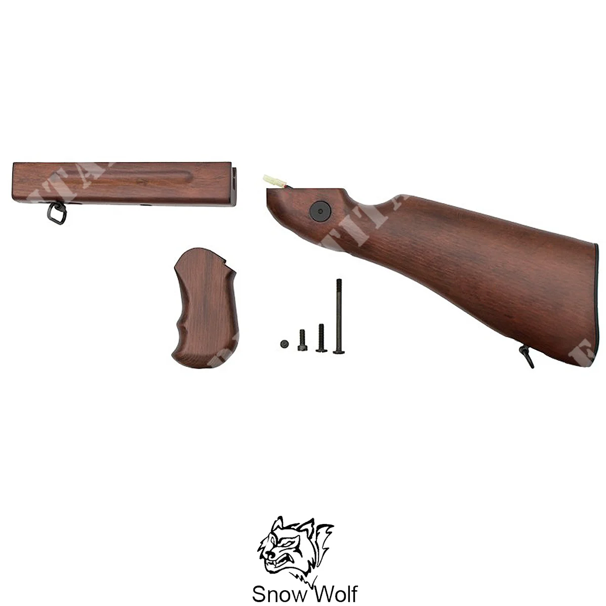 Guardamanos y empuñadura de madera auténtica Thompson M1A1 Snow Wolf (SW-M1A1WK)