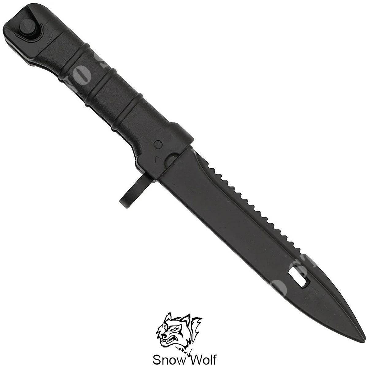 CUCHILLO/BAYONETA DE FICCIÓN SNOW WOLF NEGRO PARA AK47/SVD (SW-TD206)