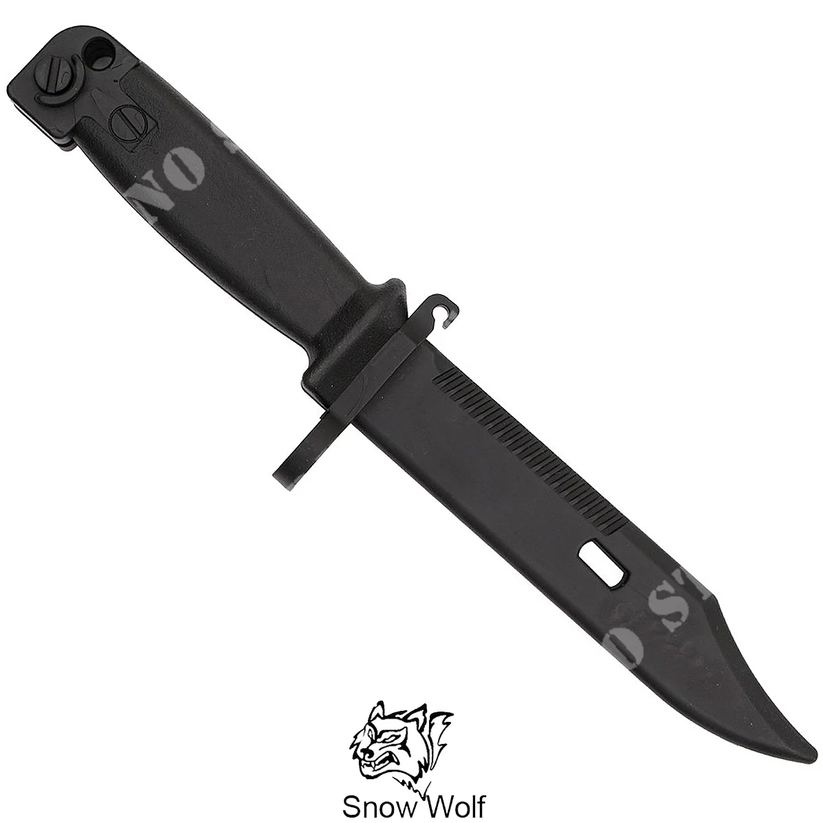 CUCHILLO/BAYONETA DE IMAGEN SNOW WOLF NEGRO PARA AK47/AKM (SW-TD205)