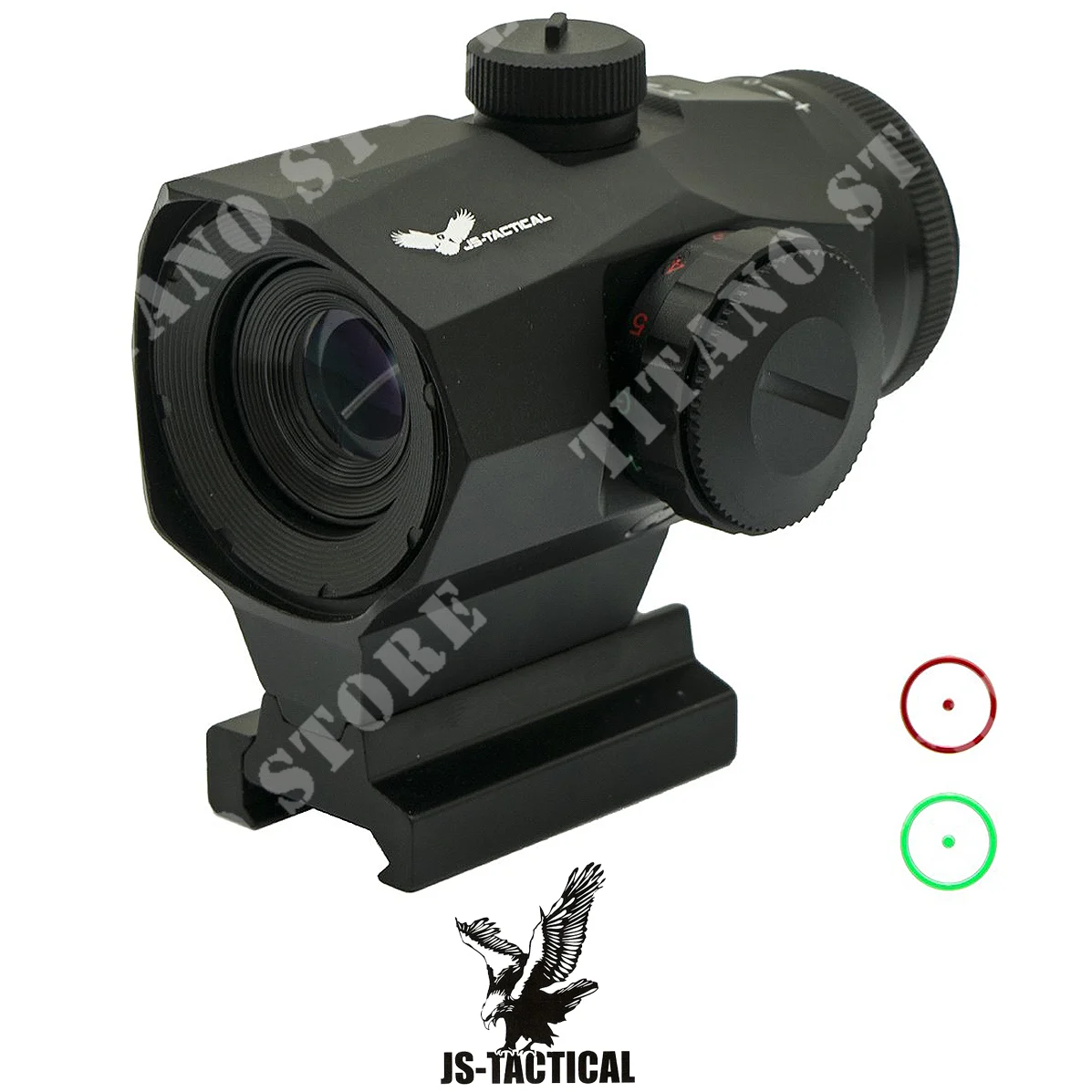 MIRA PRISMÁTICA 1X20 NEGRA JS TACTICAL (JS-1X20S)