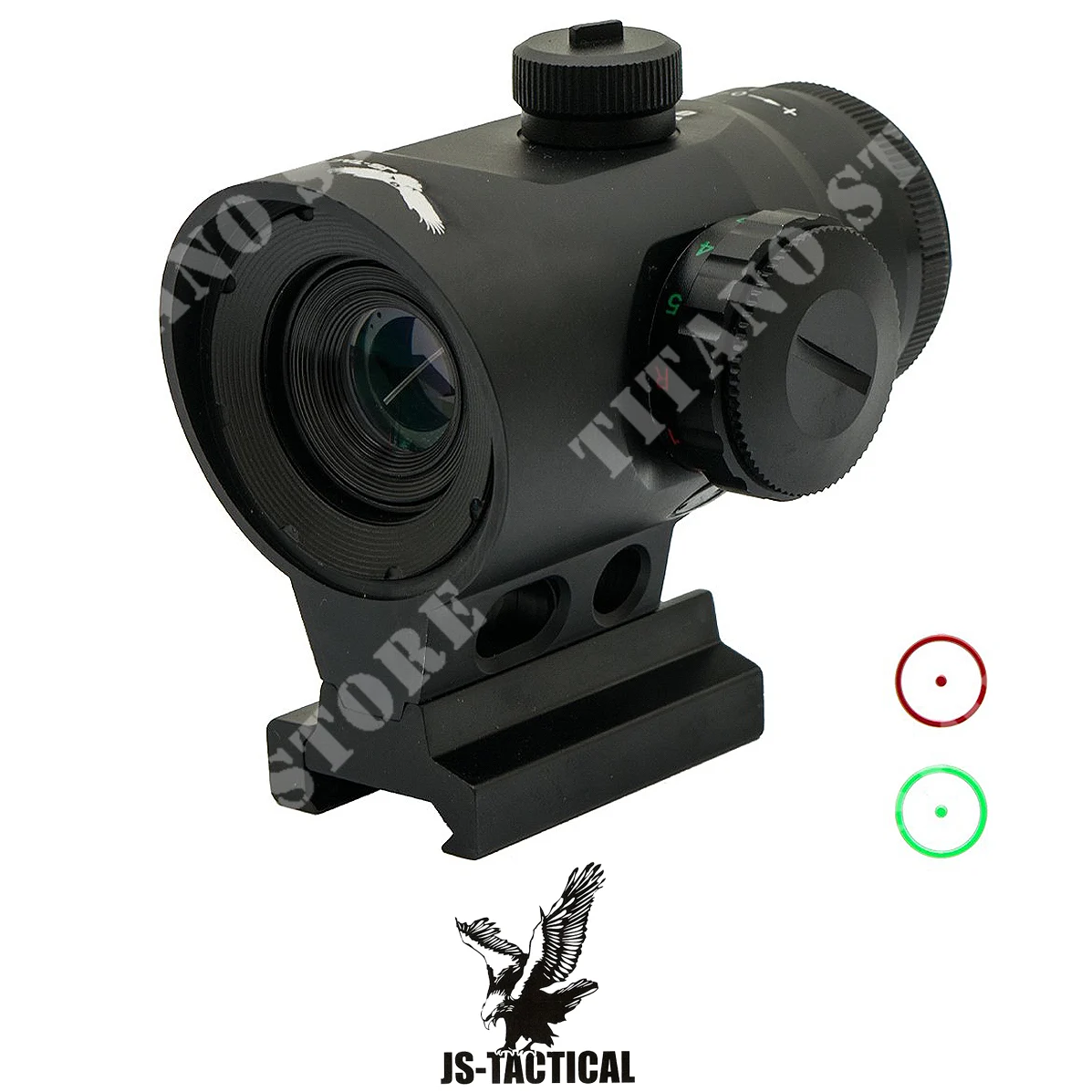 Óptica prismática táctica JS 1x20 negra (JS-1X20)