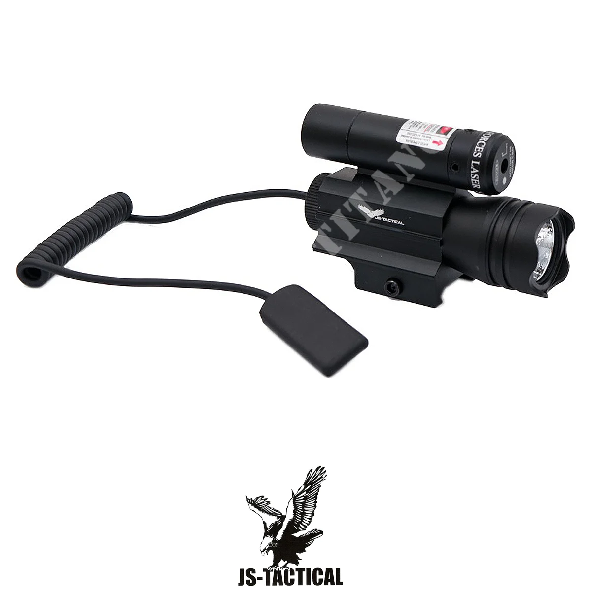 LINTERNA LED CON LÁSER ROJO JS TACTICAL (JS-JG15R)
