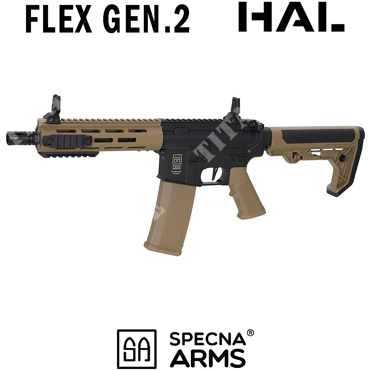 BRAZOS SPECNA PARA RIFLE MEDIO BRONCEADO SA-F14 FLEX HAL GEN2 (SPE-01-048444)
