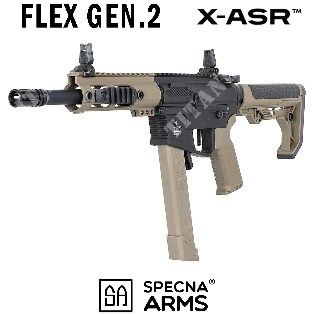Fusil ligero SA-FX01 FLEX OPS HAL GEN2 TAN SPECNA (SPE-01-047453)