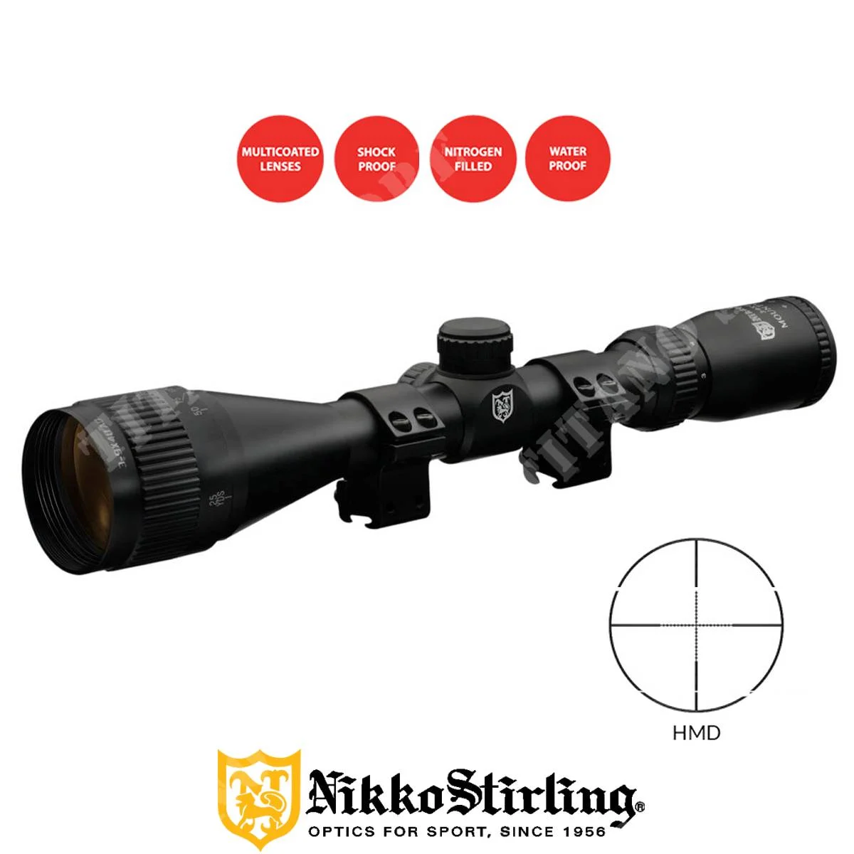 VISOR MOUNTMASTER AO 3-9X40 MIL DOT NIKKO STIRLING (391850)