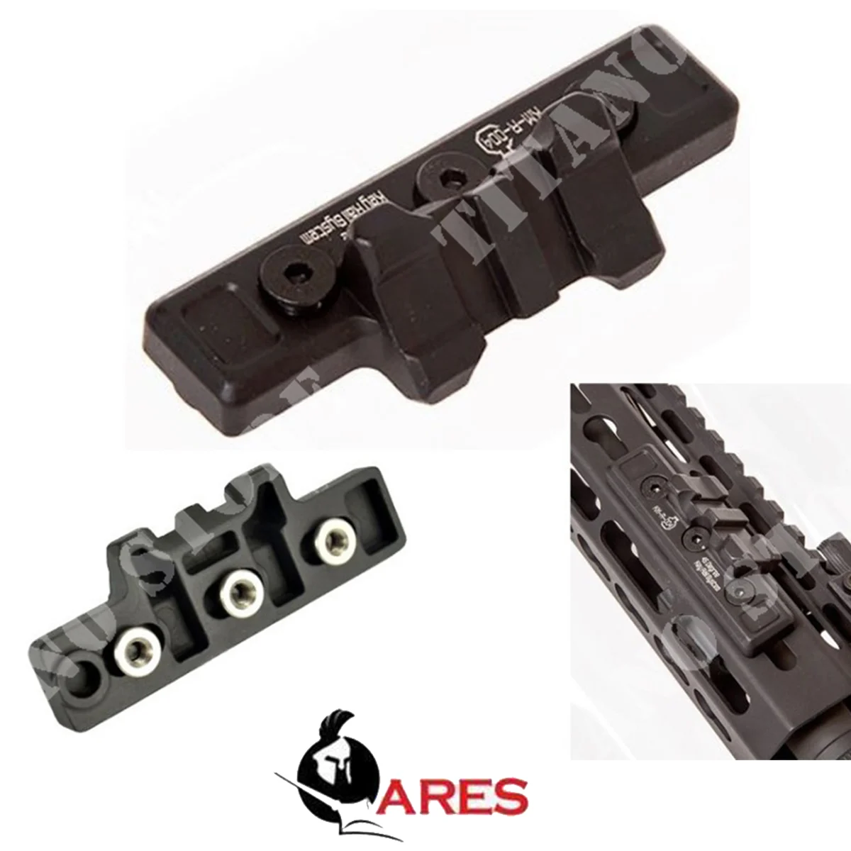 OCTARMS TACTICAL KEYMOD SLIDE 45 GRADOS OFFSET ARES (AR-R04)
