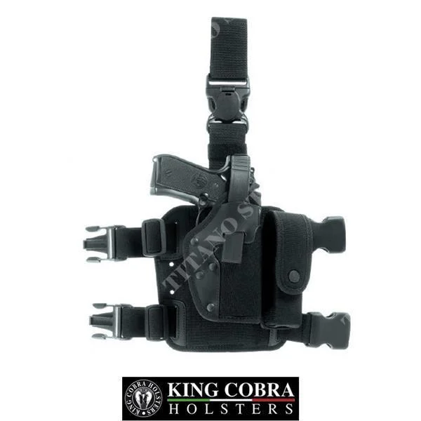 FUNDA PARA MUSLO MODELO HCL EN CORDURA NEGRA KING COBRA (20.000 BK)