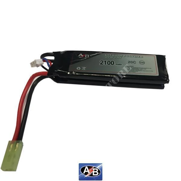 BATERÍA LI-PO 7.4VX2100 MAH 20C BATERÍAS DE DOBLE ACCIÓN (AB2S21N20-D)