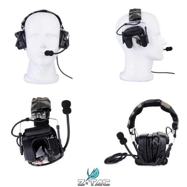 AURICULARES Y MICRÓFONO COMTAC IV NEGRO Z-TACTICAL (Z 038-BK)