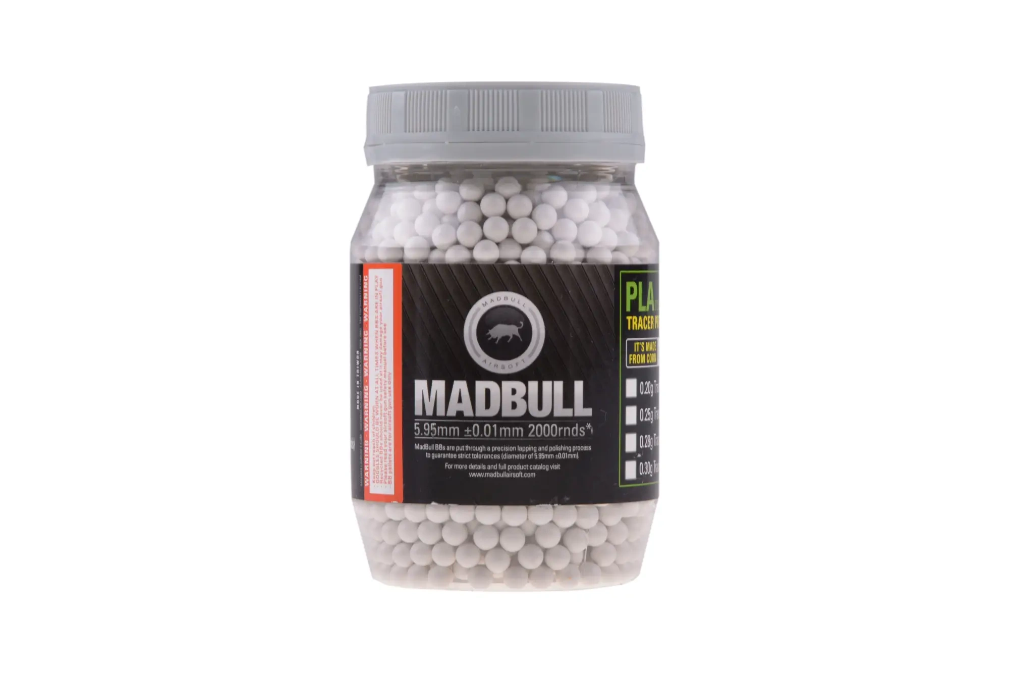 Bolas  0.36g Madbull Heavy White 2000 uds