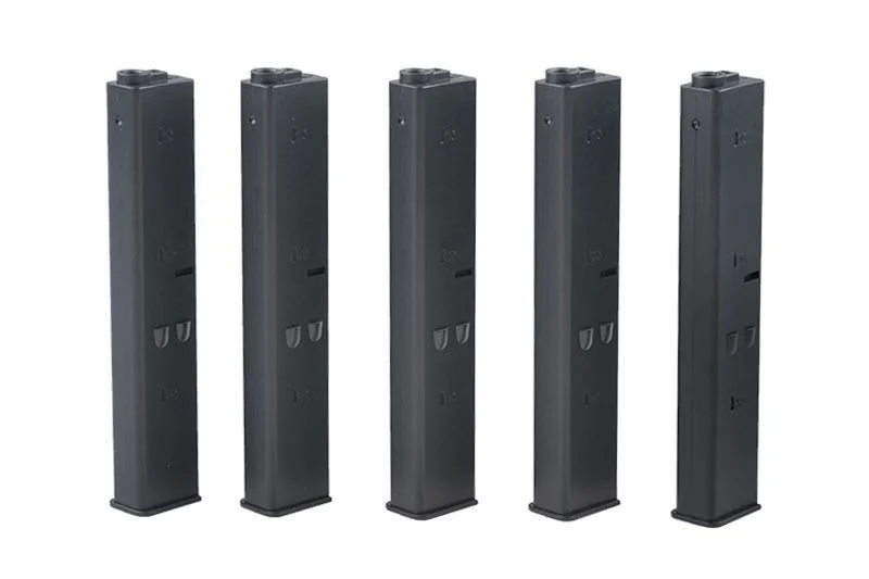 Juego de 5 magasynk 9mm para réplicas tipo AR-15 - negro